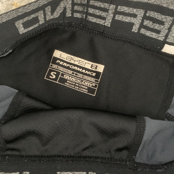 Layer 8 Mens Black Performance Leggings Sz S - Picture 3 of 3